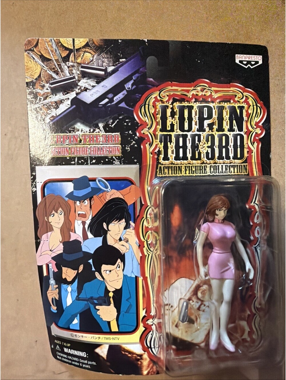 Lupin The 3rd Action Figure Collection Fujiko Figure 1998 Banpresto Sealed New
